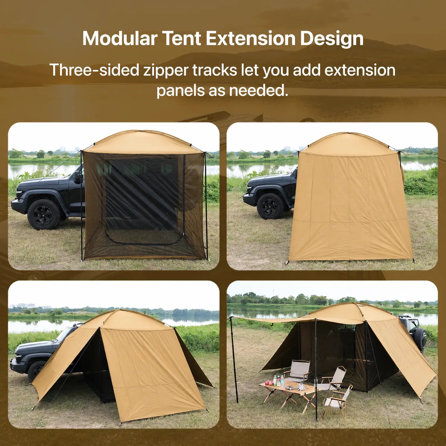 AT200 Portable Awning Tent That Fits Any Vehicle