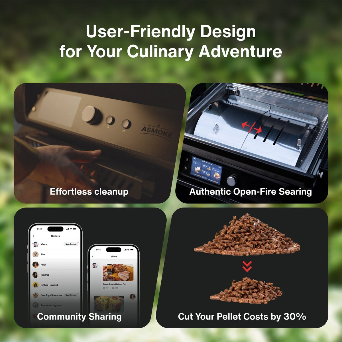 ASMOKE Essential Portable Wood Pellet Grill