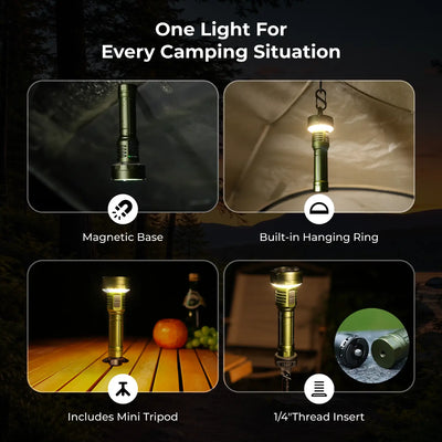 AF3 Versatile Camping Flashlight With Telescopic Stand