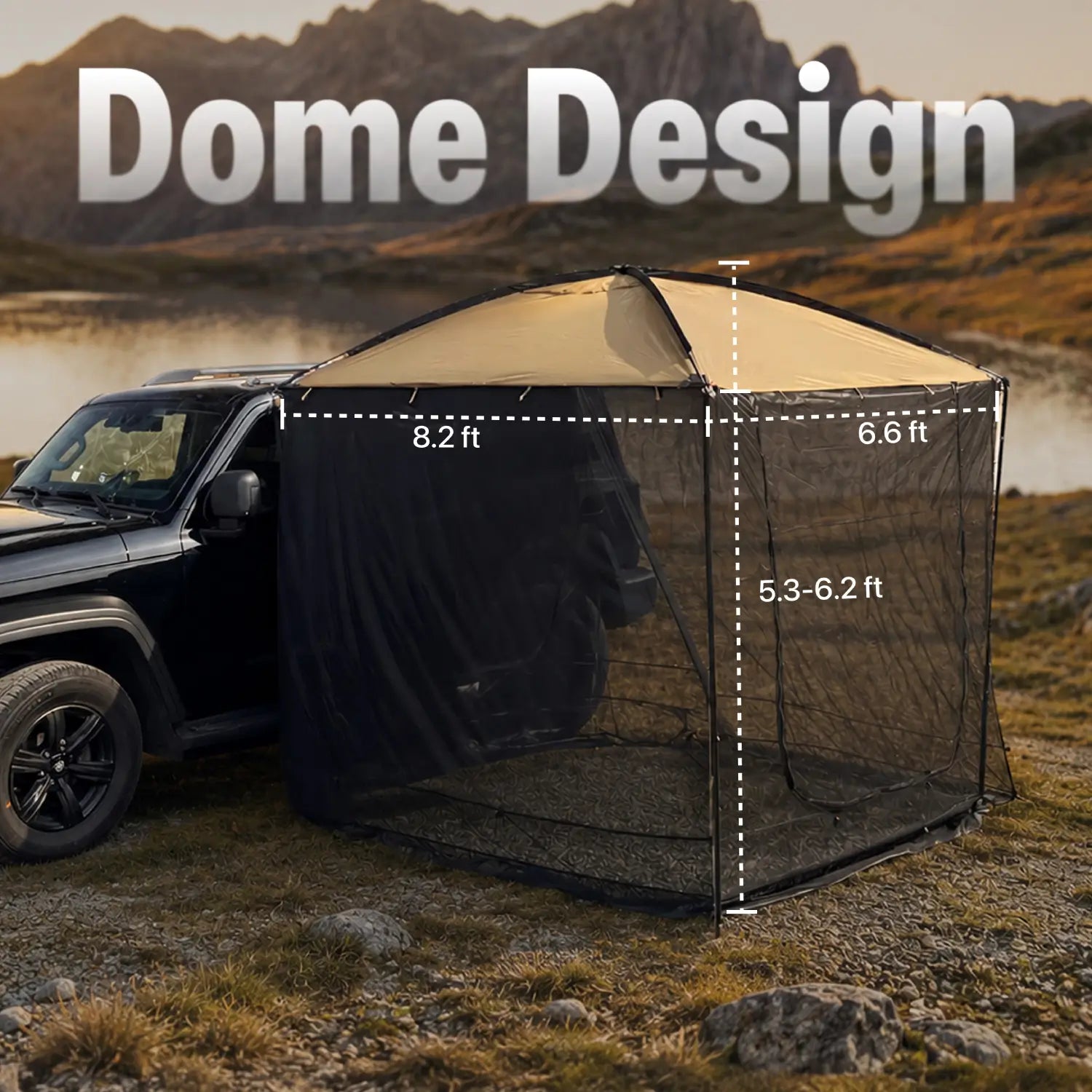 AT200 Portable Awning Tent That Fits Any Vehicle
