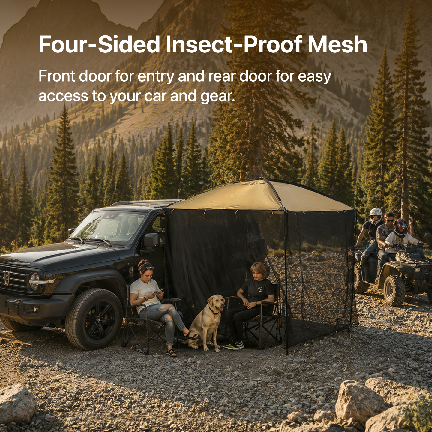 AT200 Portable Awning Tent That Fits Any Vehicle